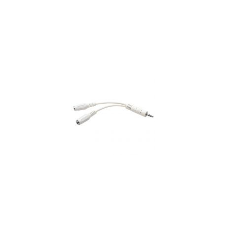 Cable "Y" Tripp Lite P313-06N-Wh 3.5Macho 2X3.5 Hembra 15Cm Blanco