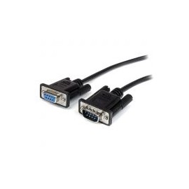Cable 50Cm Serial Ega  Db9 Rs232 Macho A Hembra  Startech Mxt10050Cmbk