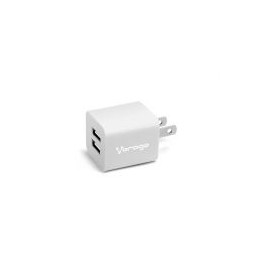 Cargador Para Pared Vorago Au-106 Con 2 Puertos Usb Blanco