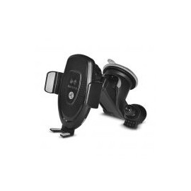 Cargador Inalambrico Con Soporte Para Auto Techzone Tzcargin01 Negro