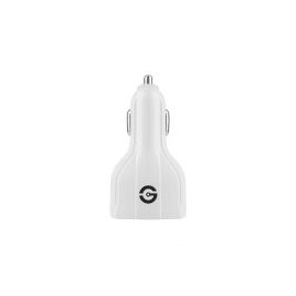 Cargador Para Auto Getttech Volstok 3 Puertos Usb 3.2 Blanco Gcc-30Fc-01