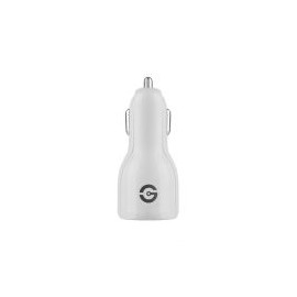 Cargador Para Auto Getttech Juno 5V 2 Puertos Usb 2.0 Blanco Gcc-2U22-01