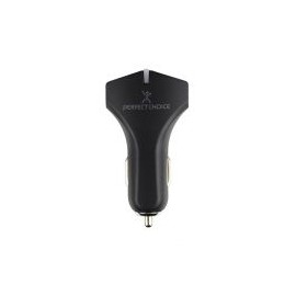 Cargador Para Auto 2 Puertos Usb Negro Perfect Choice Pc-240778