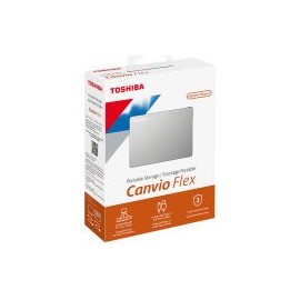 Disco Duro Externo Toshiba 4Tb Hdtx140Xscca Usb 3.0 Canvio Flex Plata