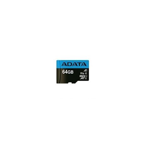 Memoria Microsd Adata Ausdx64Guicl10A1-Ra1 64Gb Negro Clase 10