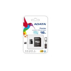 Memoria Micro Sdhc Adata 16 Gb C/Adaptador Cl10 (Ausdh16Guicl10-Ra1)