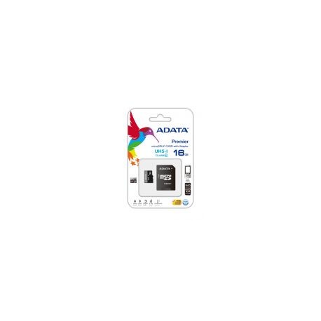 Memoria Micro Sdhc Adata 16 Gb C/Adaptador Cl10 (Ausdh16Guicl10-Ra1)