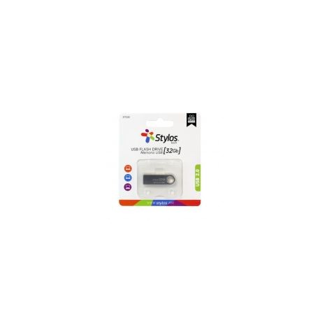 Memoria Usb Stylos Stmusb3B Plata 32 Gb Usb 2.0