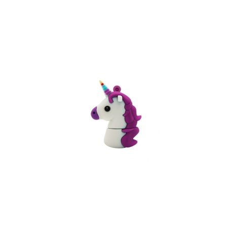 Memoria Usb Brobotix 32Gb Usb 2.0 Unicornio Blanco/Morado 190432-32
