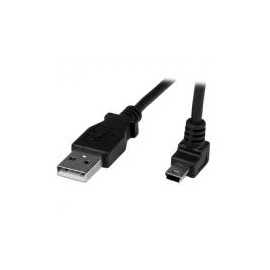 Cable 1M Mini Usb B A Usb A  Acodado Hacia Arriba Startech Usbamb1Mu
