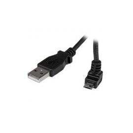 Cable 1M Micro Usb B A Usb A Acodado Hacia Arriba  Startech Usbaub1Mu