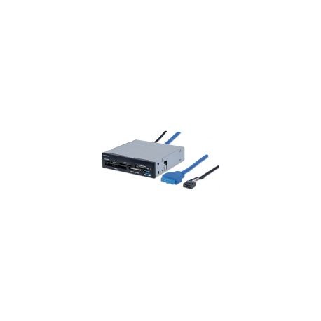 Lector De Tarjetas Manhattan Bahia Interna 3.5" Usb 3.0, 48 En 1 10196