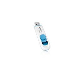Memoria Flash Usb Adata C008  64 Gb Gb Retractil Blanco&Azul