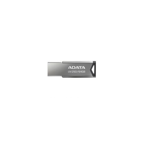 Memoria Usb Flash Adata Uv250 64Gb Usb 2.0 Plata (Auv250-64G-Rbk)