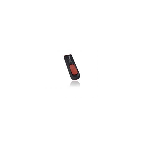 Memoria Flash Usb Adata C008 16Gb Retractil Negro&Rojo (Ac008-16G-Rkd)