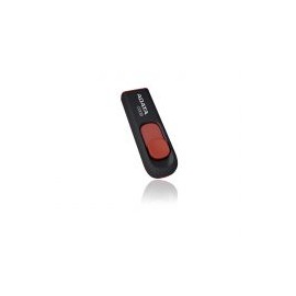 Memoria Flash Usb Adata C008  64 Gb Retractil Negro&Rojo