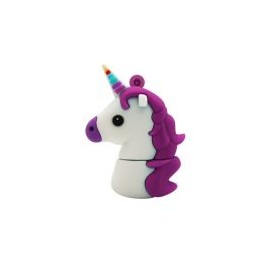 Memoria Usb Brobotix 32Gb Usb 2.0 Unicornio Blanco/Morado 190432-32