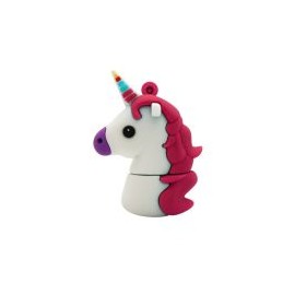 Memoria Usb Brobotix 32Gb Usb 2.0 Unicornio Blanco/Rosa 190432-33