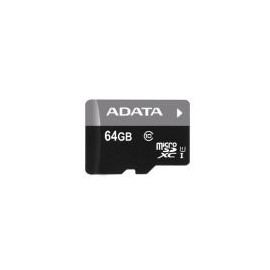 Memoria Micro Sdhc Adata 64 Gb  C/Adaptador Cl10 (Ausdx64Guicl10-Ra1)