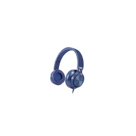 Audifonos Acteck On-Ear Con Microfono Metalicos Azul Mb-02013