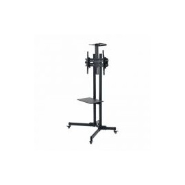 Soporte De Piso Manhattan De Carrito Para Pantalla 32" A 65" Hasta 55Kg Negro 462174