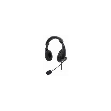 Audifono Manhattan C/Microfono Usb Mediano Control Integrado 179843