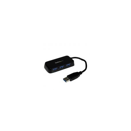 Concentrador Hub Usb 3.0  4 Ptos P/Laptop Negro  Startech St4300Minu3B