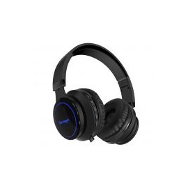 Diadema Bluetooth Vorago Hpb-201 Led, Recargable / Microsd Negra