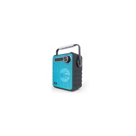 Bocina Portátil Bluetooth Vorago Bsp-200 Microsd/Fm/Bt  Azul