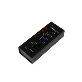 Hub Concentrador Usb 3.0 4Ptos Y 3 Carga 1A Y 2A  Startech St4300U3C3