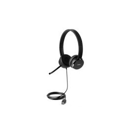 Audifonos Lenovo 100 Con Microfono , Alambrico Usb Negro 4Xd0X88524