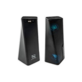 Bocina Portatil Necnon Inalambrico Bluetooth 3.5Mm Sd Usb 1200Mah Negro Nb-02 Tws/Bk