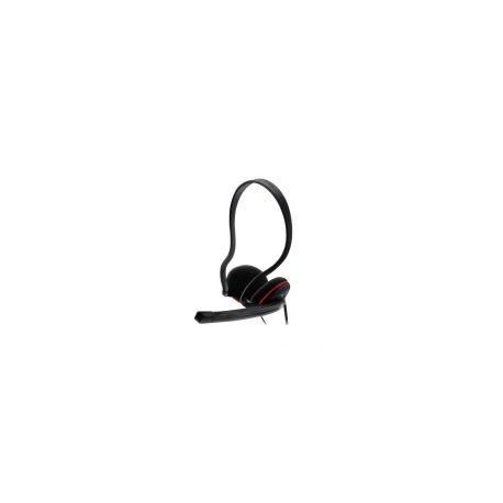 Diadema Estereo Acteck A10 Alambrico 3.5Mm Dual Discover 1.5M Negro Ac-929110