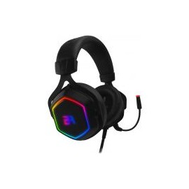 Audifonos Gaming Acteck Hesix Negro C/ Luces Multicolor Usb/ 3.5Mm