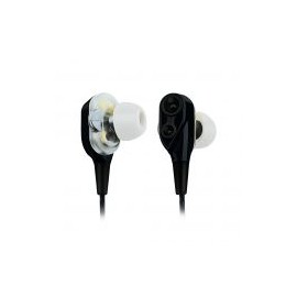 Audifonos Lf Acoustics 5Mw Doble Bocina 3.5 Mm Hit Negro La-925839