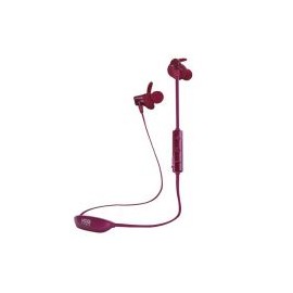 Audifonos Acteck Mic Bateria Recargable Bluetooth Burgundy Mb-02024