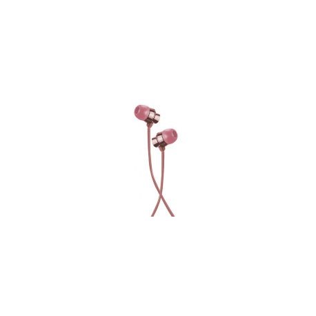 Audifonos Acteck In-Ear Con Microfono Metalicos Color Rosa Mb-02016