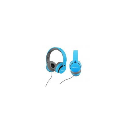 Diadema Acteck On-Ear Con Microfono Urban Kaos Azul Mb-916363