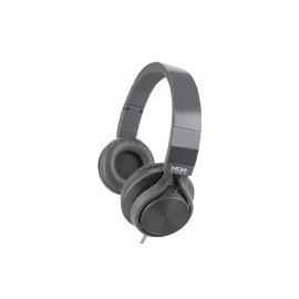 Audifonos Acteck On-Ear Con Microfono Metalicos Gris Mb-02012