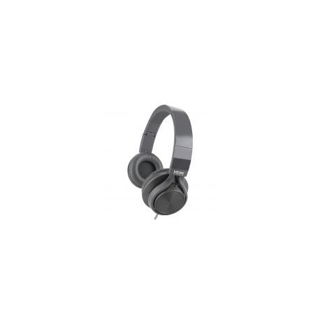 Audifonos Acteck On-Ear Con Microfono Metalicos Gris Mb-02012