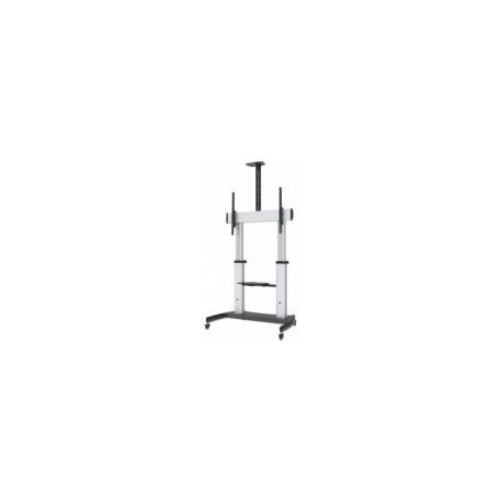 Soporte Manhattan Premium De Carrito Para Pantalla 60" A 100" Hasta 100Kg Blanco 461672