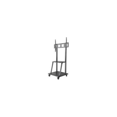 Soporte De Piso Manhattan Universal Para Pantalla 37" A 100" Hasta 150 Kg Negro 461665