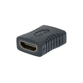Cople Hdmi Manhattan Hdmi-Hdmi Hembra/Hembra Negro 353465