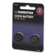 Bateria Manhattan Cmos  3V 2 Piezas Cr 2032 432528
