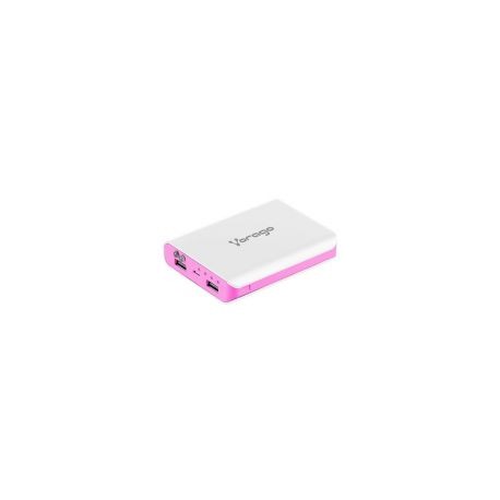 Power Bank Vorago Au-300 12000 Mah Blanco/Rosa