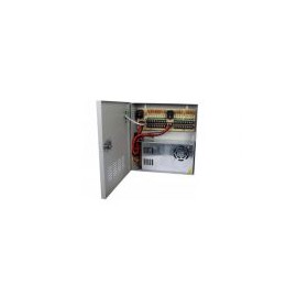 Fuente De Poder Saxxon En Gabinete 12V 30A Para 18 Camaras 100 - 240V Gris Psu1230D18
