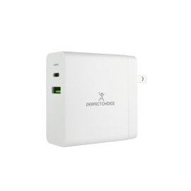 Cargador De Pared Perfect Choice Usb Y Tipo C Blanco Pc-240396