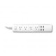 Barra Multicontactos Inteligente Techzone Tzextsh01 4 Conectores+4 Usb