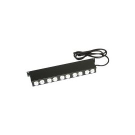 Barra Multicontacto North System - Negro, 10 Salidas Ac
