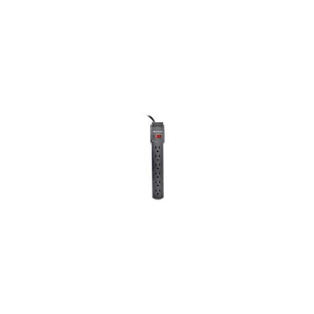 Supresor De Picos Naceb Na-0701 6 Contactos 120V 10A Negro
